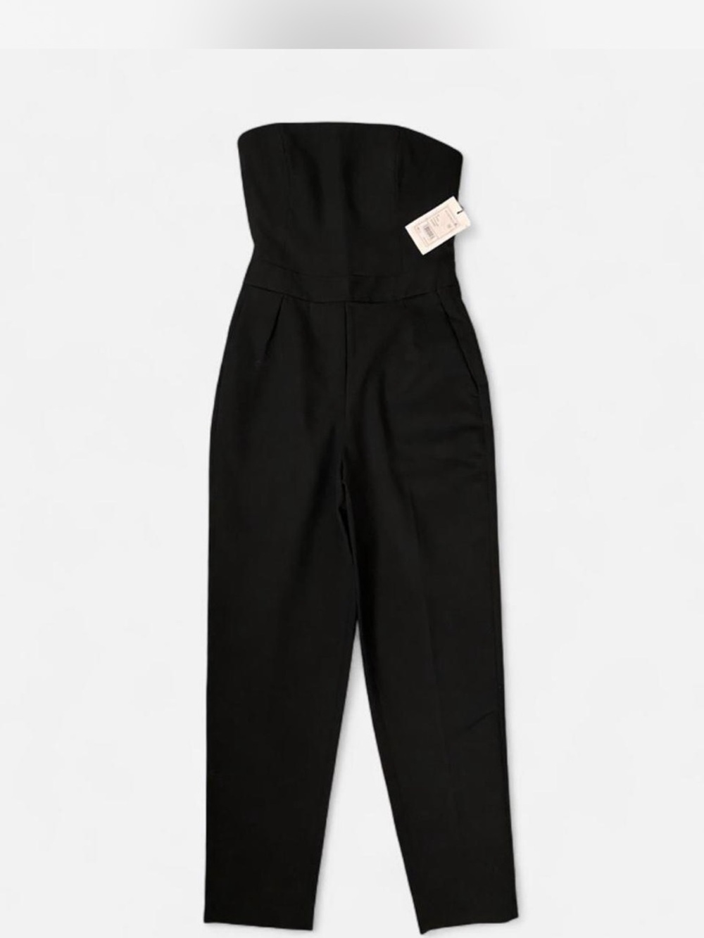 NWT Theory Strapless Black Jumpsuit - Sleek High-Waist Design